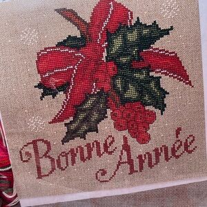Rouge du Rhin cross stitch kit. In structions in french/english. Xmas‎ kit G1